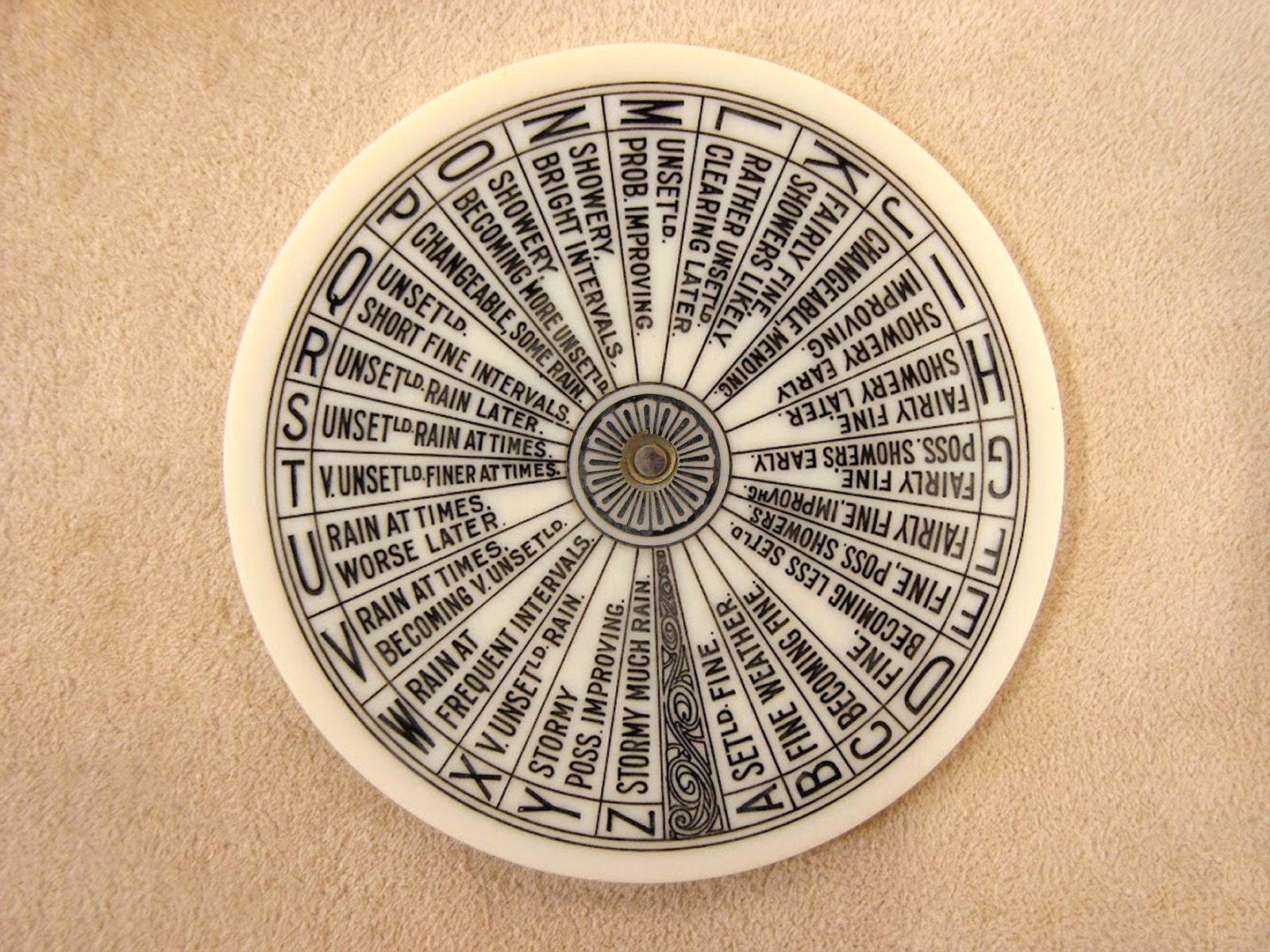 Genuine 1920's Negretti & Zambra pocket weather forecaster